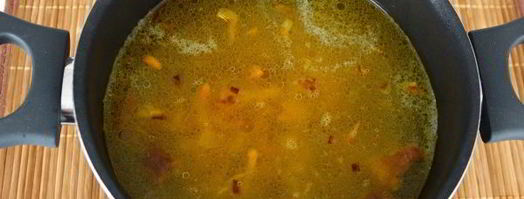 суп-пюре грибной с плавленным сыром. Шаг 8