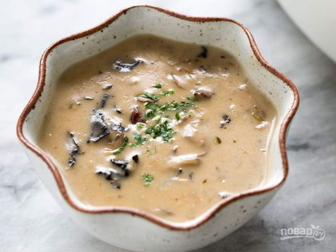 Рецепт супа-пюре грибного