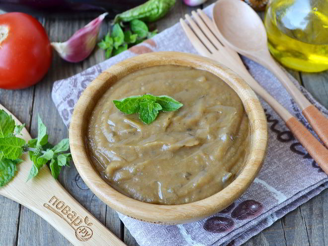 Рецепт супа-пюре из баклажанов и помидоров