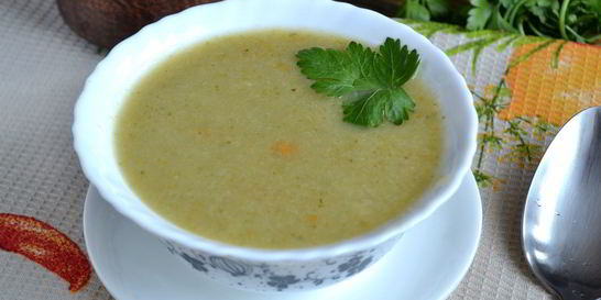 Суп-пюре из брокколи и цветной капусты