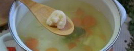 суп-пюре из брокколи и цветной капусты. Шаг 4