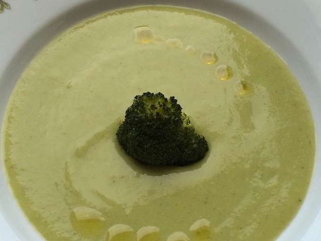 Рецепт супа-пюре из брокколи с плавленым сыром