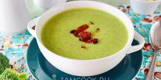 Суп-пюре из брокколи со сливками