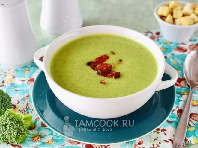 Рецепт супа-пюре из брокколи со сливками