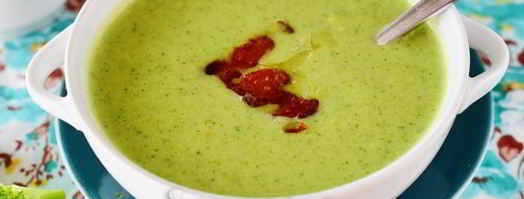 суп-пюре из брокколи со сливками. Шаг 12