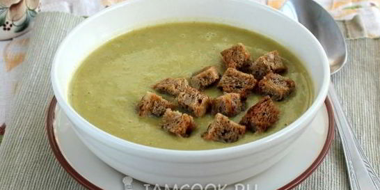 Суп-пюре из брокколи в мультиварке