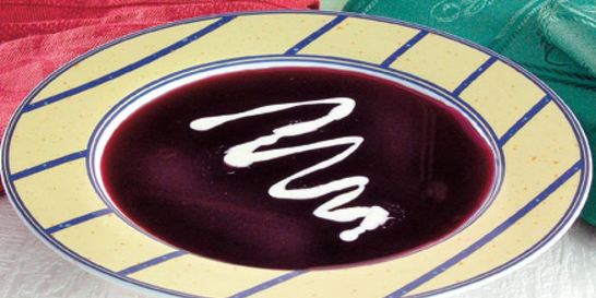 Суп-пюре из черники