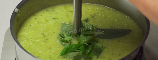 суп-пюре из кабачков с базиликом. Шаг 7