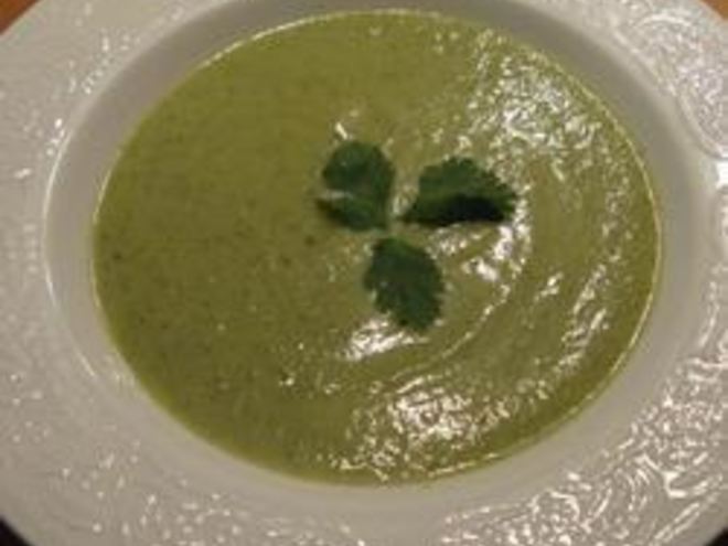 Рецепт супа-пюре из кабачков с кинзой