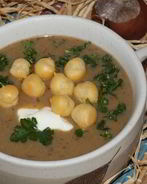 Суп-пюре из лесных грибов