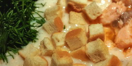 Суп-пюре из лосося