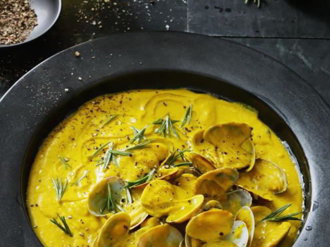 Рецепт супа пюре из нута с ракушками