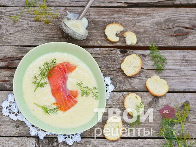 Рецепт супа-пюре из овощей с семгой