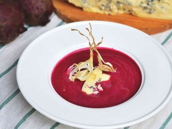 Рецепт супа-пюре из печеной свеклы