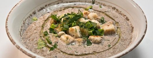 суп-пюре из шампиньонов с сухариками. Шаг 3