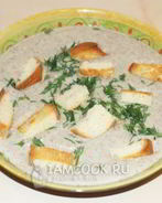 Суп пюре из шампиньонов со сливками