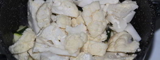 суп-пюре из цветной капусты и цуккини. Шаг 3