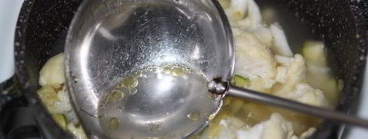 суп-пюре из цветной капусты и цуккини. Шаг 4