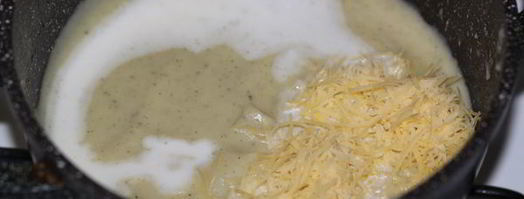 суп-пюре из цветной капусты и цуккини. Шаг 6