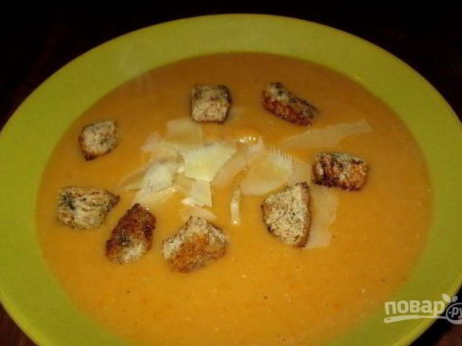Рецепт супа-пюре из тыквы диетический