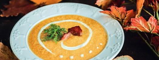 суп-пюре из тыквы с беконом. Шаг 5