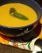 Суп-пюре из тыквы с шалфеем и чили