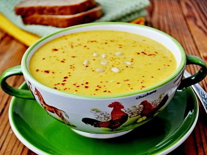 Рецепт супа-пюре из тыквы с тахини