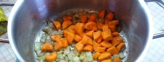 суп пюре из тыквы с яблоками и мускатным орехом. Шаг 5