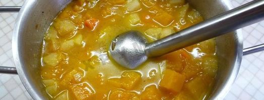 суп пюре из тыквы с яблоками и мускатным орехом. Шаг 7