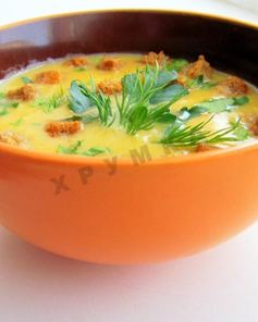 Суп-пюре из тыквы со сливками в мультиварке