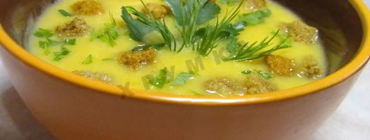 суп-пюре из тыквы со сливками в мультиварке. Шаг 11