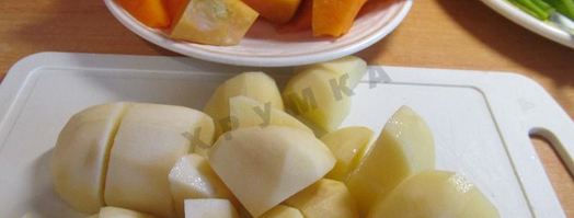 суп-пюре из тыквы со сливками в мультиварке. Шаг 4