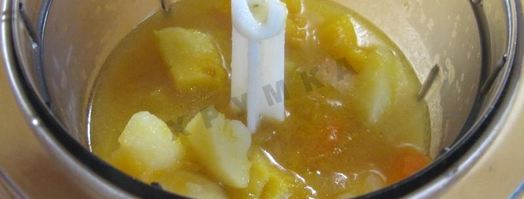 суп-пюре из тыквы со сливками в мультиварке. Шаг 9