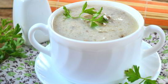 Суп-пюре из вешенок