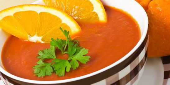Суп-пюре из запеченной тыквы