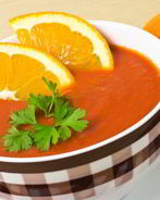 Суп-пюре из запеченной тыквы