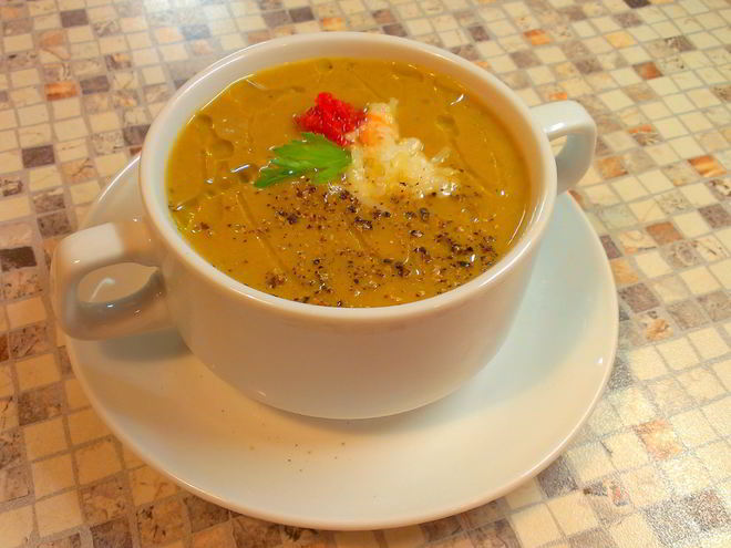 Рецепт супа-пюре из запеченных баклажанов