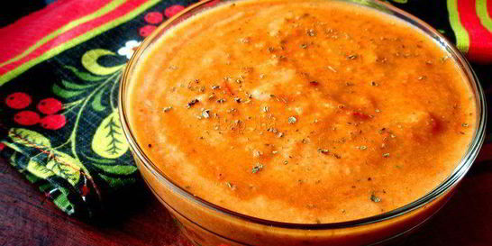 Суп-пюре из запеченных овощей