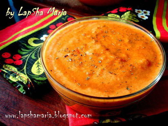 Рецепт супа-пюре из запеченных овощей