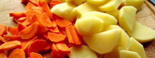 суп-пюре из запеченных овощей. Шаг 3