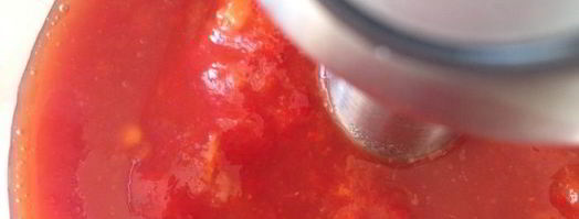 суп-пюре из запеченных перцев с апельсиновым соком. Шаг 3