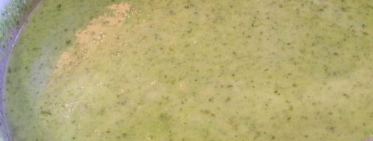 суп-пюре леонтин с зеленым горошком, луком-пореем и шпинатом. Шаг 4