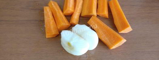 суп-пюре луково-грибной в мультиварке. Шаг 3