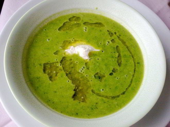 Рецепт супа-пюре мятного горошек