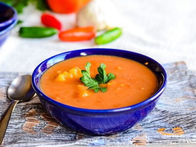 Рецепт супа-пюре овощной со сливками