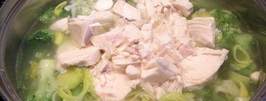 суп-пюре с брокколи и куриной грудкой. Шаг 3