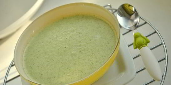 Суп-пюре с брокколи и плавленым сыром