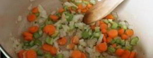 суп-пюре с фасолью и ветчиной. Шаг 2