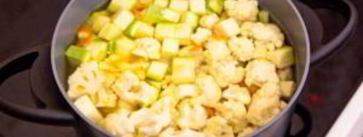 суп-пюре с кабачками и цветной капустой. Шаг 8