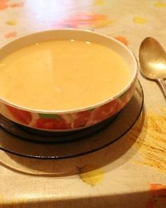 Суп-пюре с консервированным лососем